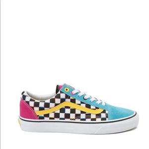 Vans Old Skool Checkerboard Skate Shoe - Multi